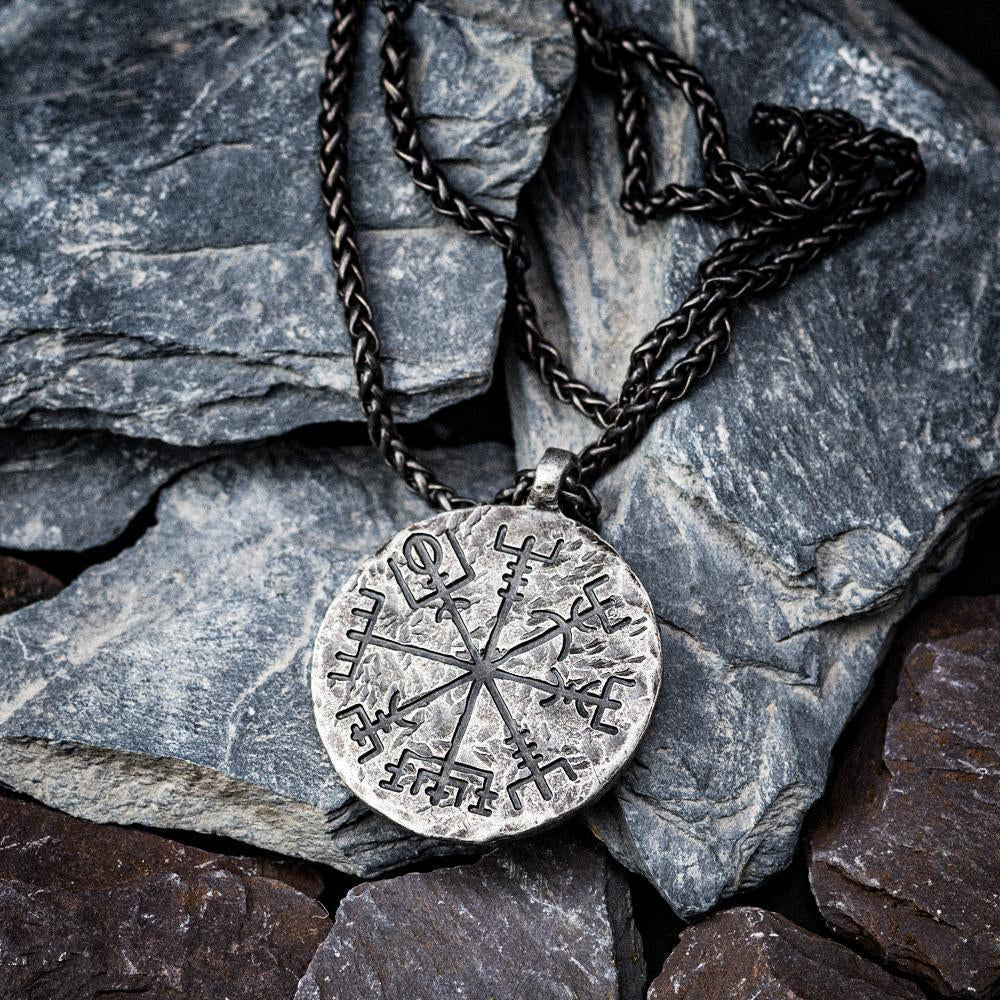 Double-Sided Vegvísir/Ægishjálmr Talisman